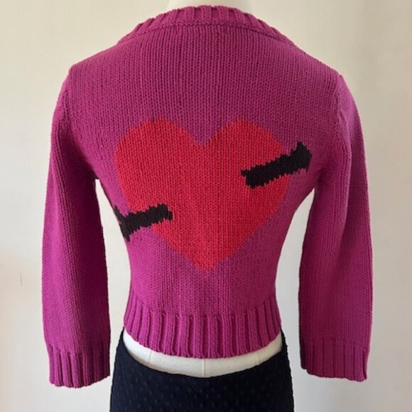 Vintage Betsey Johnson Inertia Cropped Cardigan L